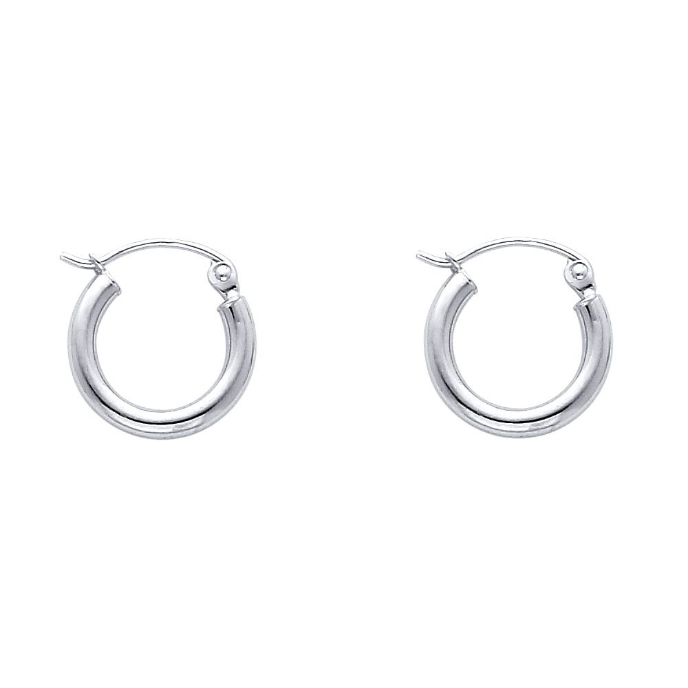 14k Yellow Gold Hoop Small Earrings