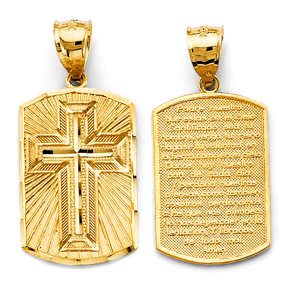 14k Solid Italian Gold Cross Pendant – Timeless Elegance | Moncrieff Jewelry