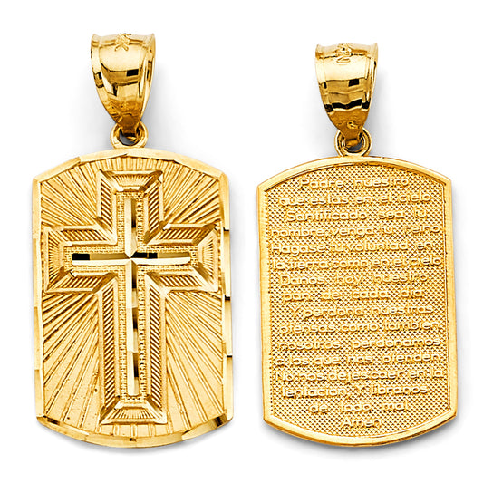14k Solid Italian Gold Cross Pendant – Timeless Elegance | Moncrieff Jewelry