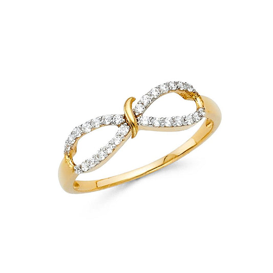 14k Pure Gold Ring with Infinite Symbol